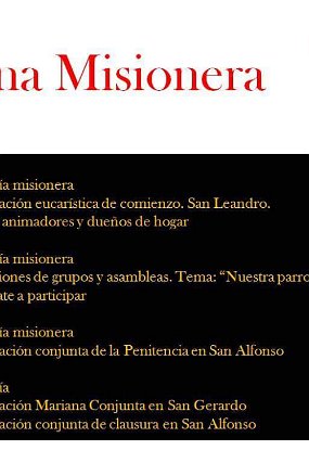 Cartel Semana Misionera